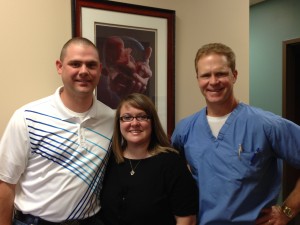 Jonathan and Becky with Dr. Keenan